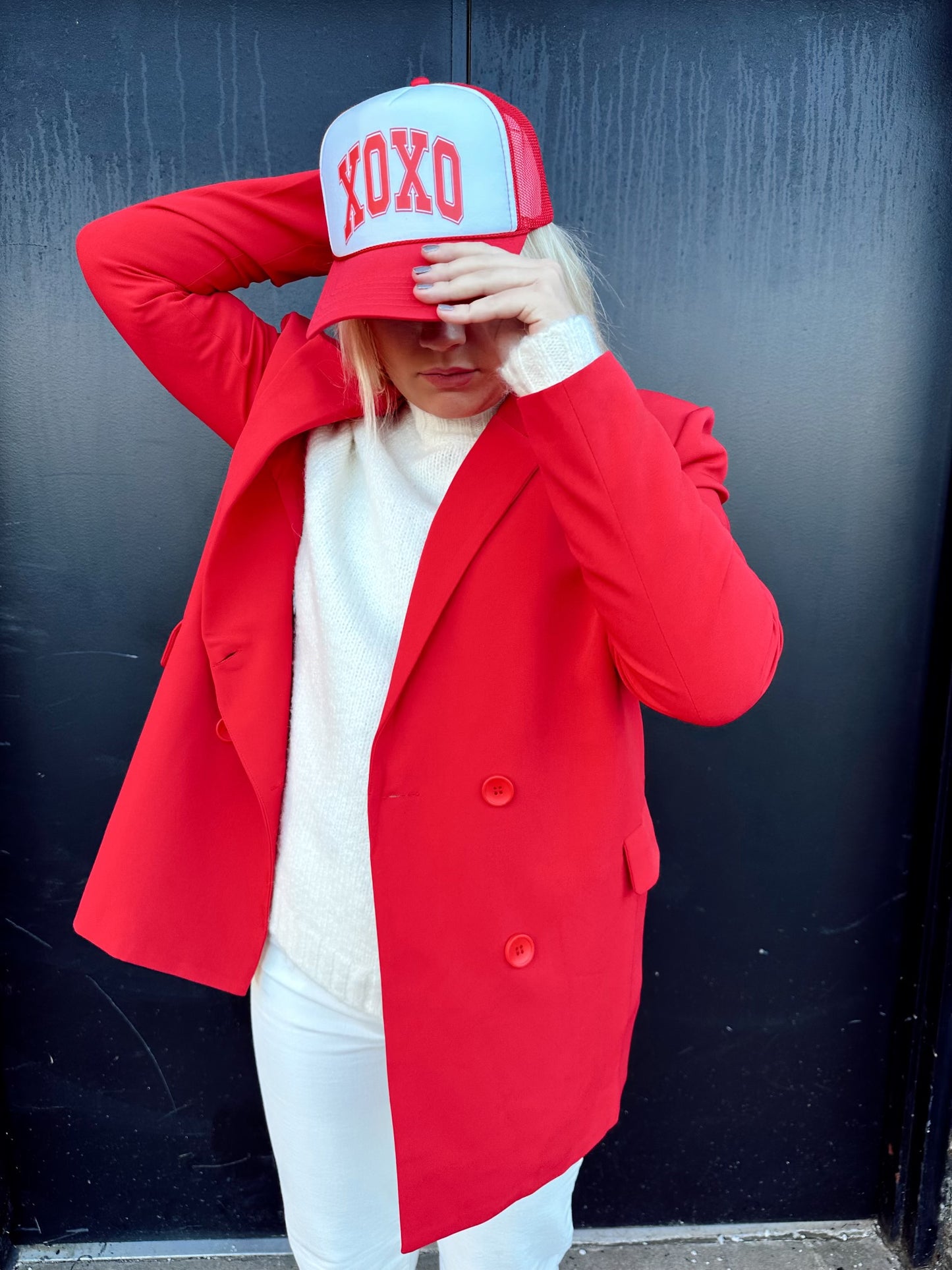 XOXO Trucker - Red/White