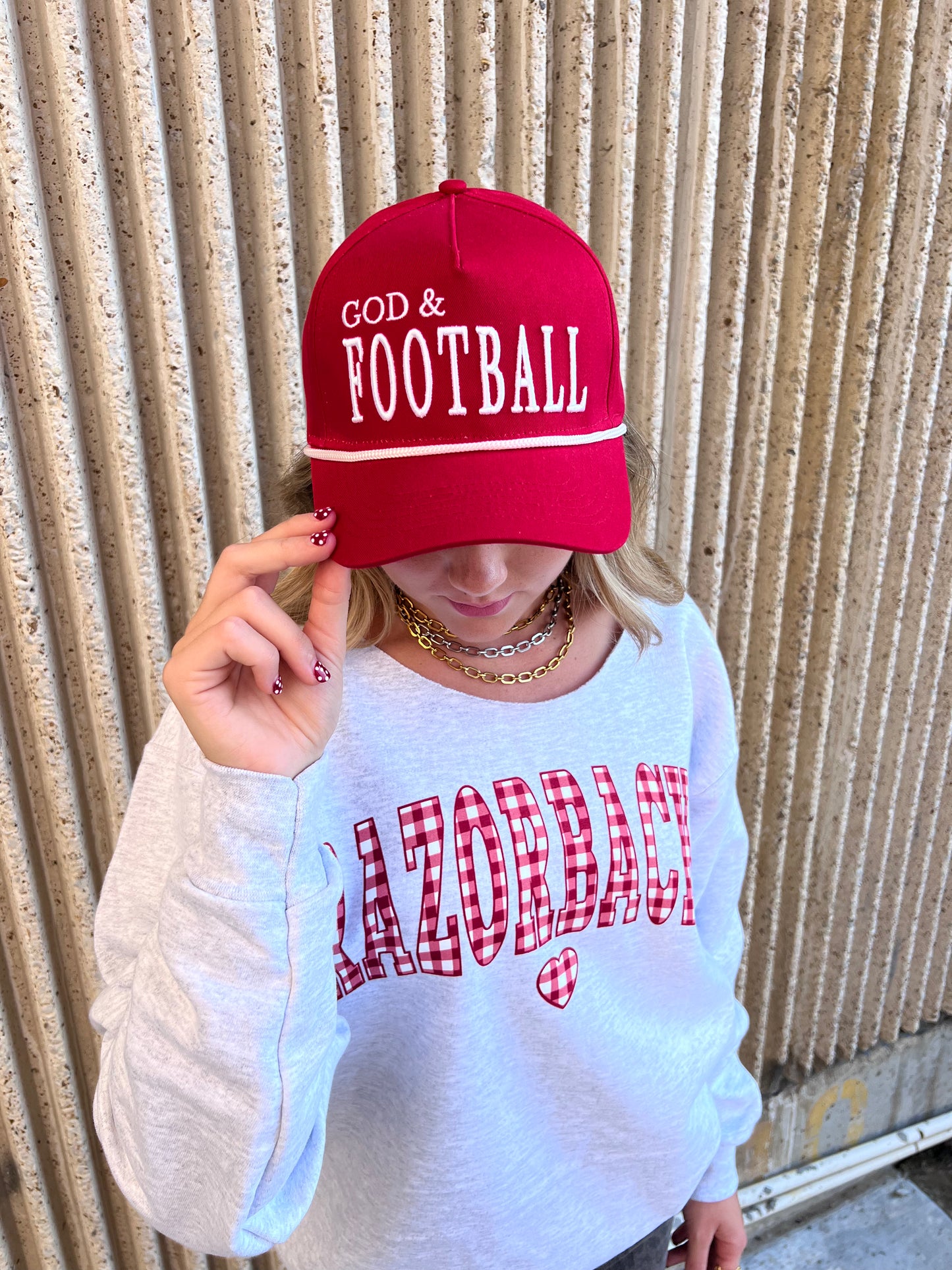 God & Football Vintage Trucker Hat