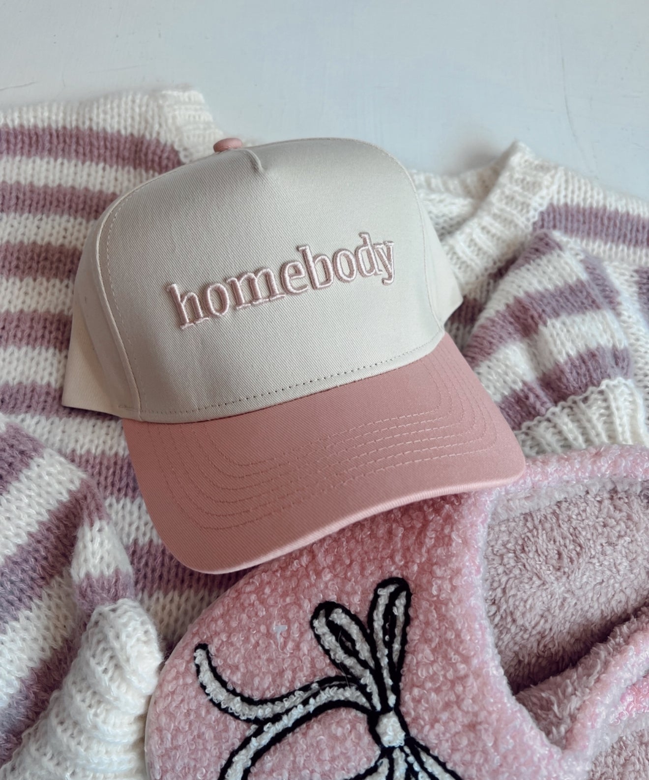 Pre- Order: Homebody Pink Vintage Trucker Hat