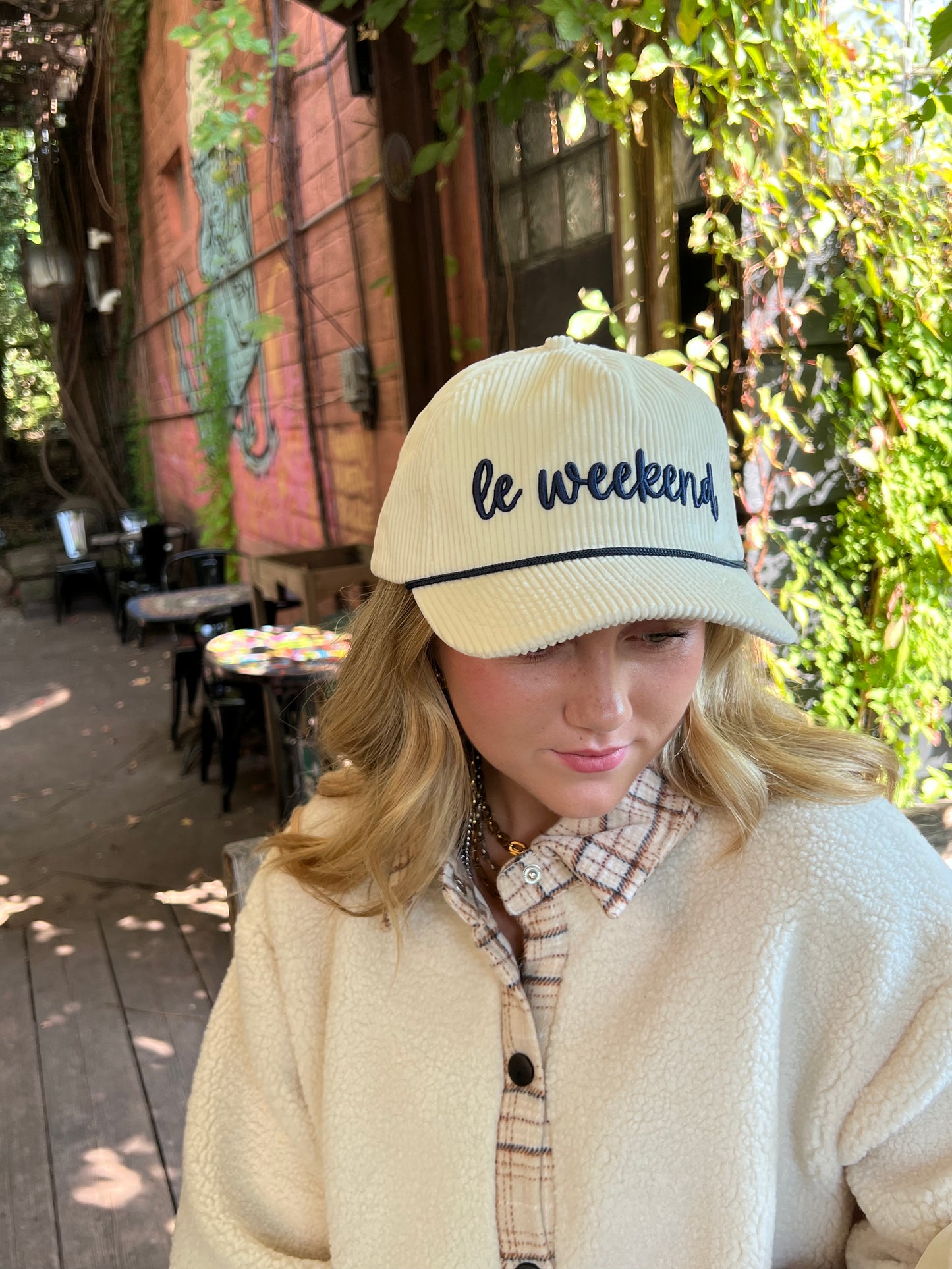 Le Weekend Corduroy Trucker Hat