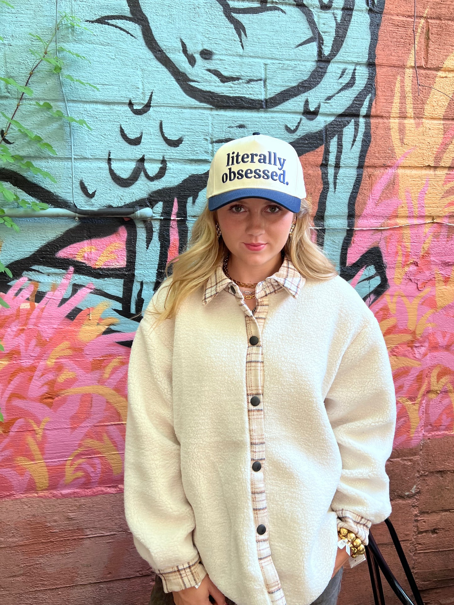 Literally Obsessed Vintage Trucker Hat