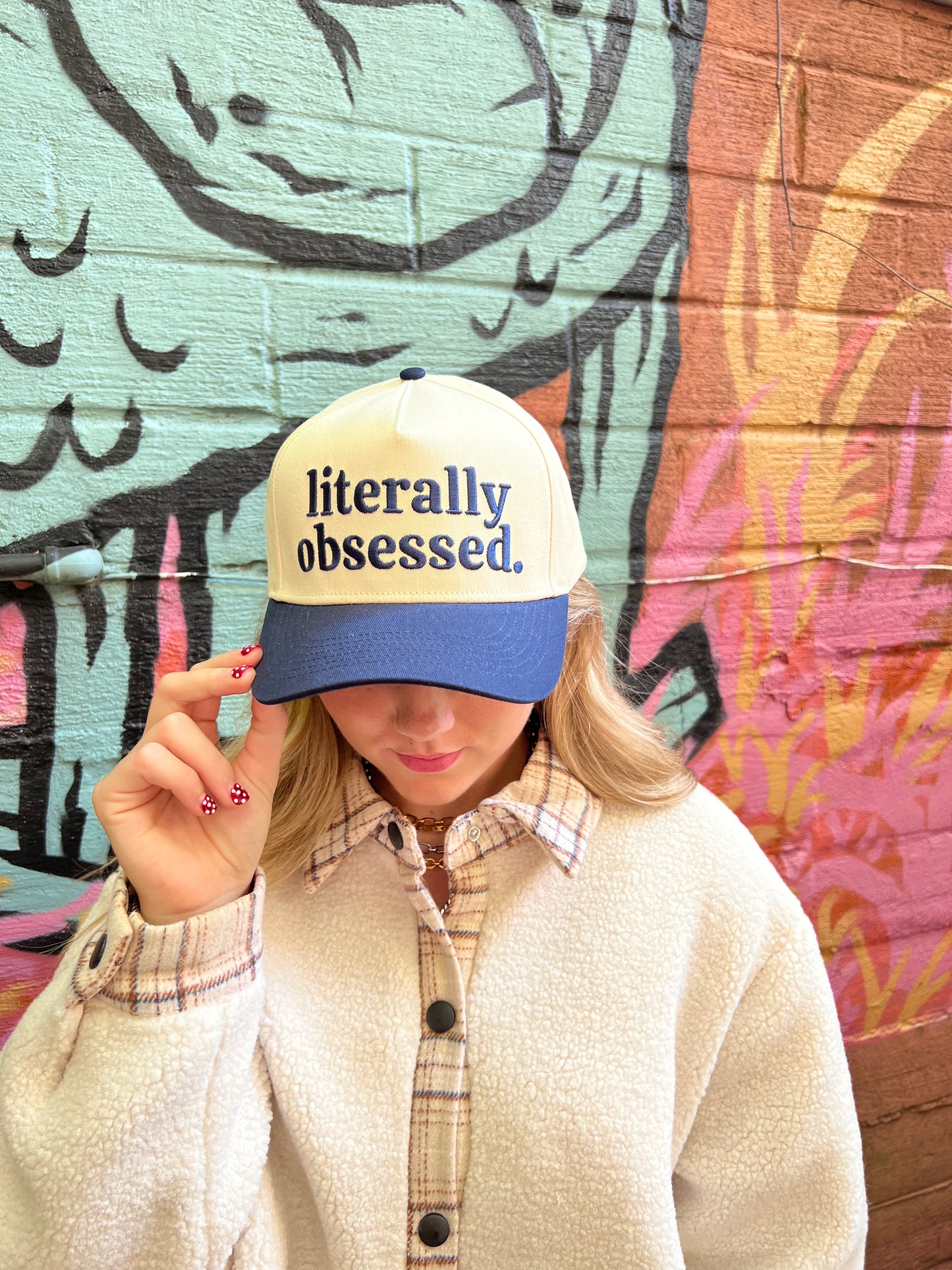 Literally Obsessed Vintage Trucker Hat