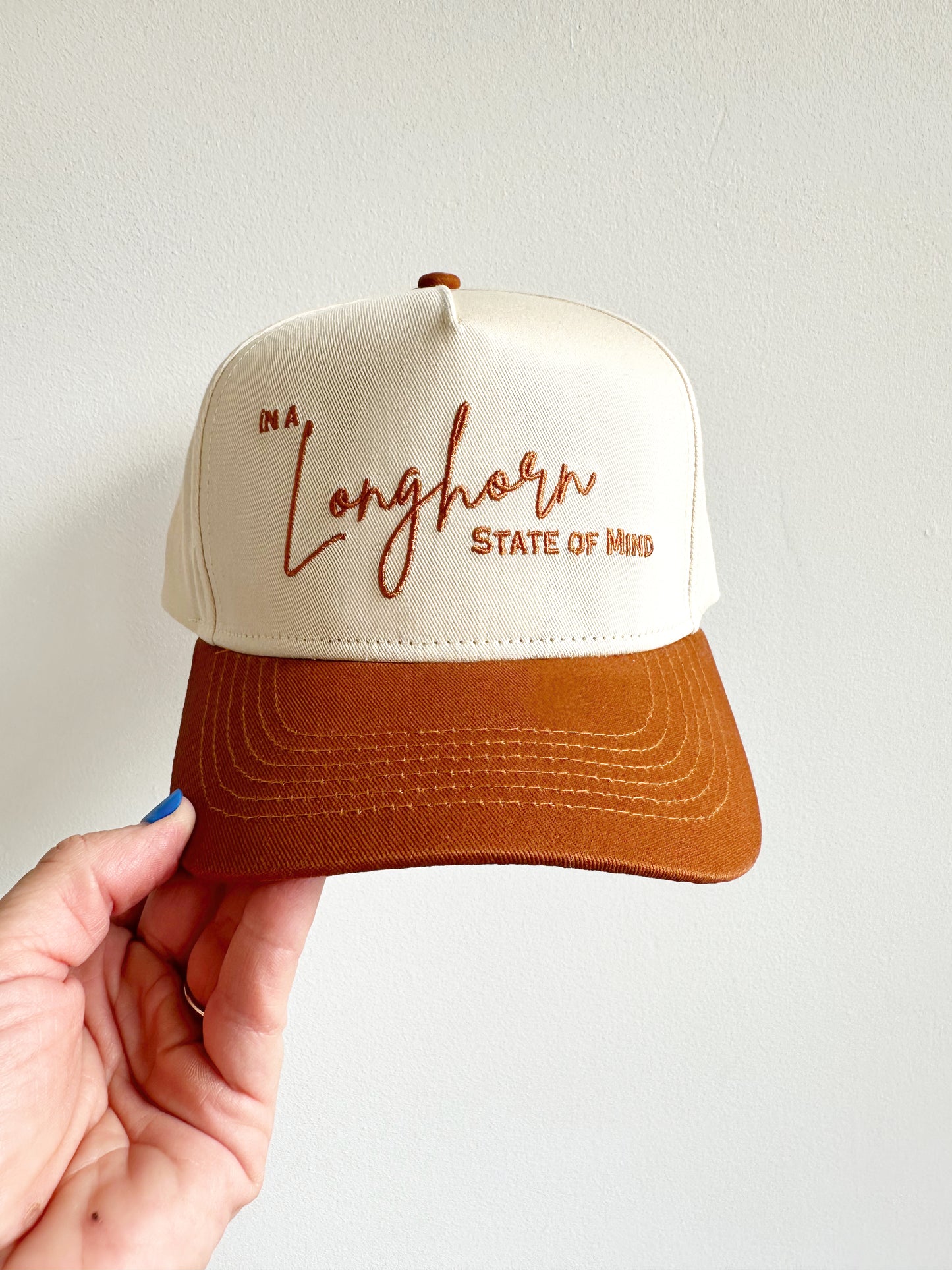 Longhorn State Of Mind Vintage Trucker Hat