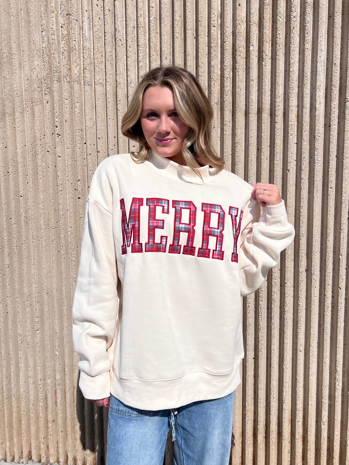PRE-ORDER: Very Merry Plaid Mockneck
