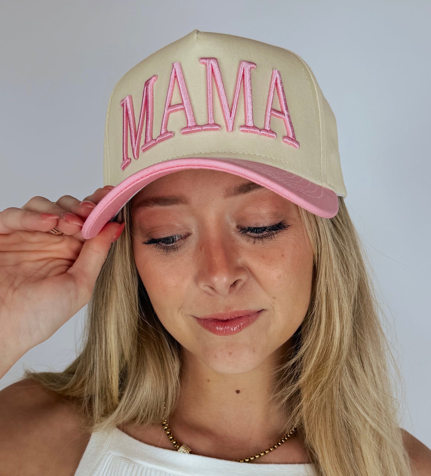 MAMA Vintage Trucker Hat-Pink