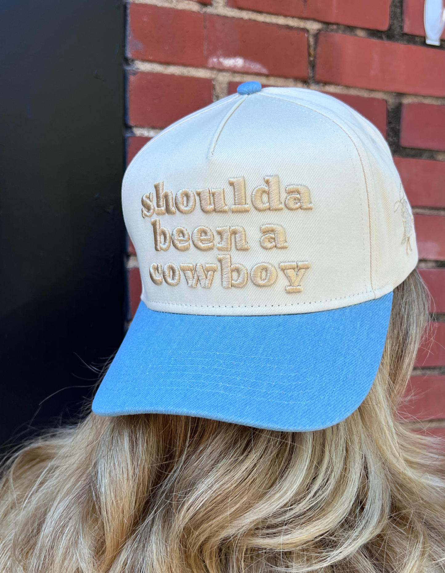 Shoulda Been A Cowboy Vintage Trucker Hat