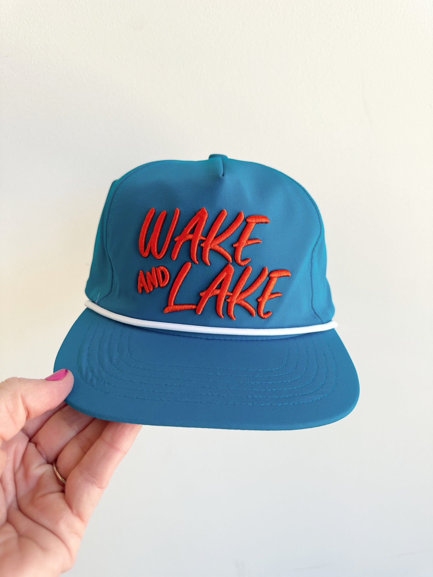 Wake And Lake Nylon Trucker Hat