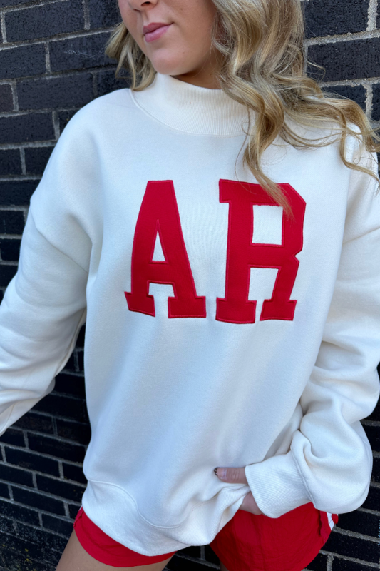 PREORDER: AR Embroidered Mockneck Sweatshirt