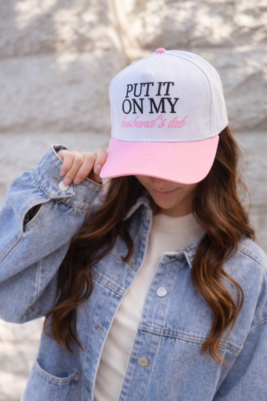 Put It On My Husband's Tab Vintage Trucker Hat