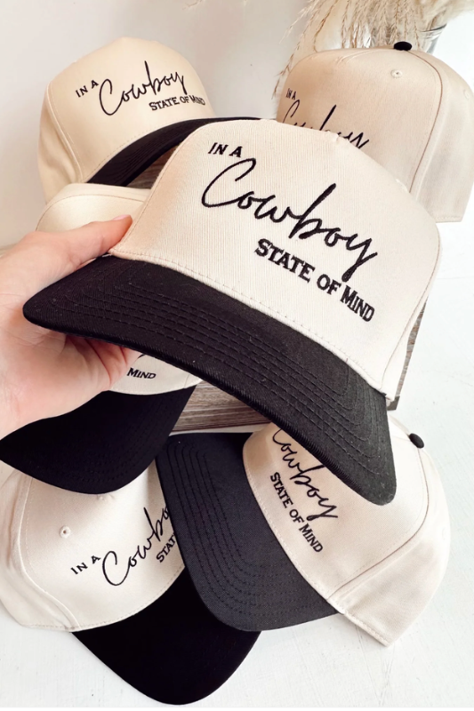 Cowboy State Of Mind Vintage Trucker Hat
