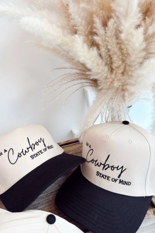 Cowboy State Of Mind Vintage Trucker Hat