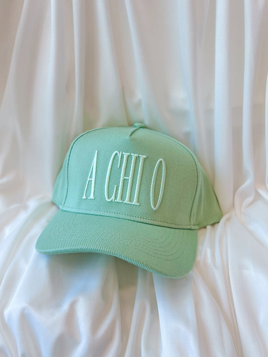 Greek Pastel Letters Hat