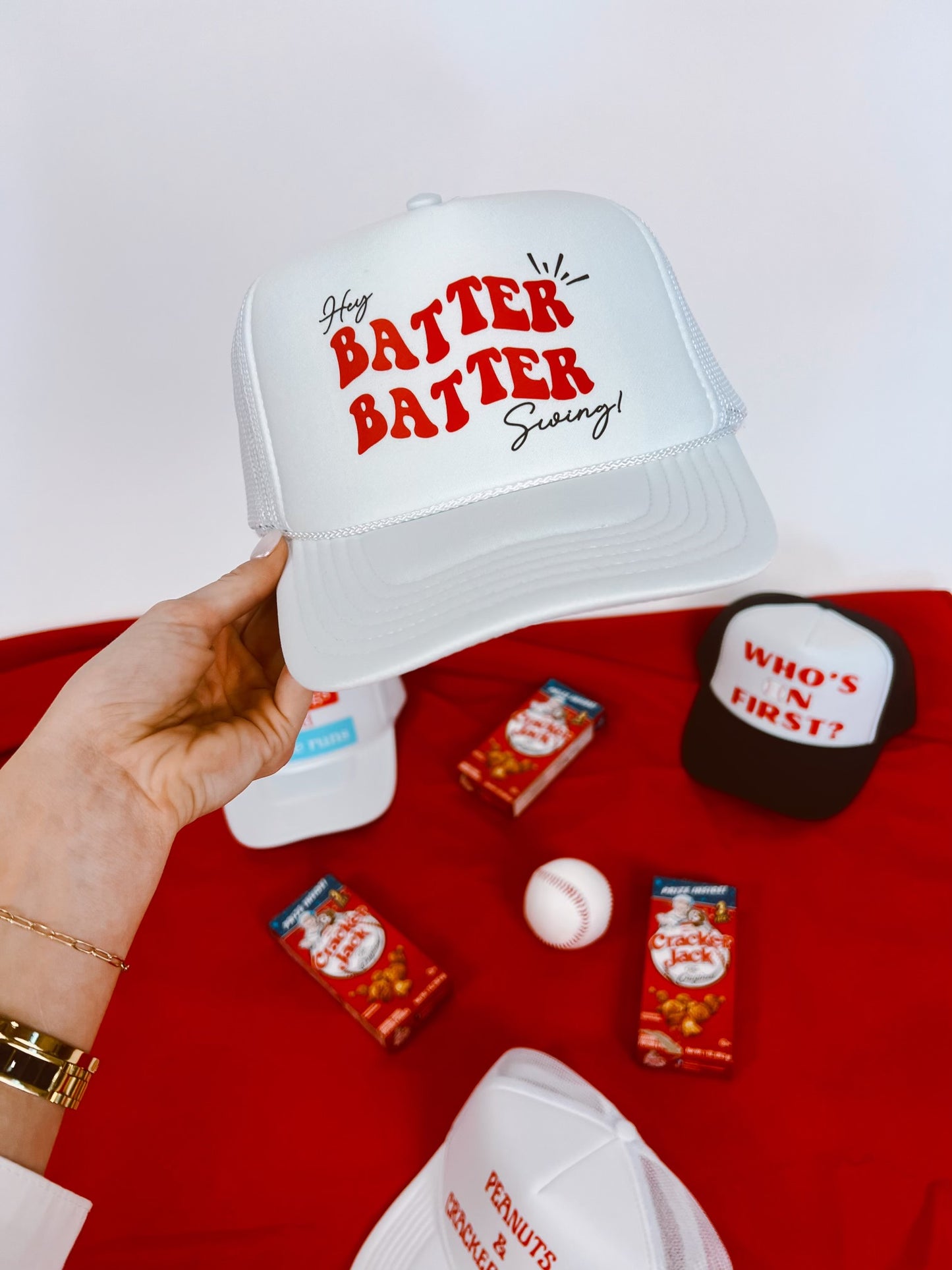 Hey Batter Batter Trucker Hat