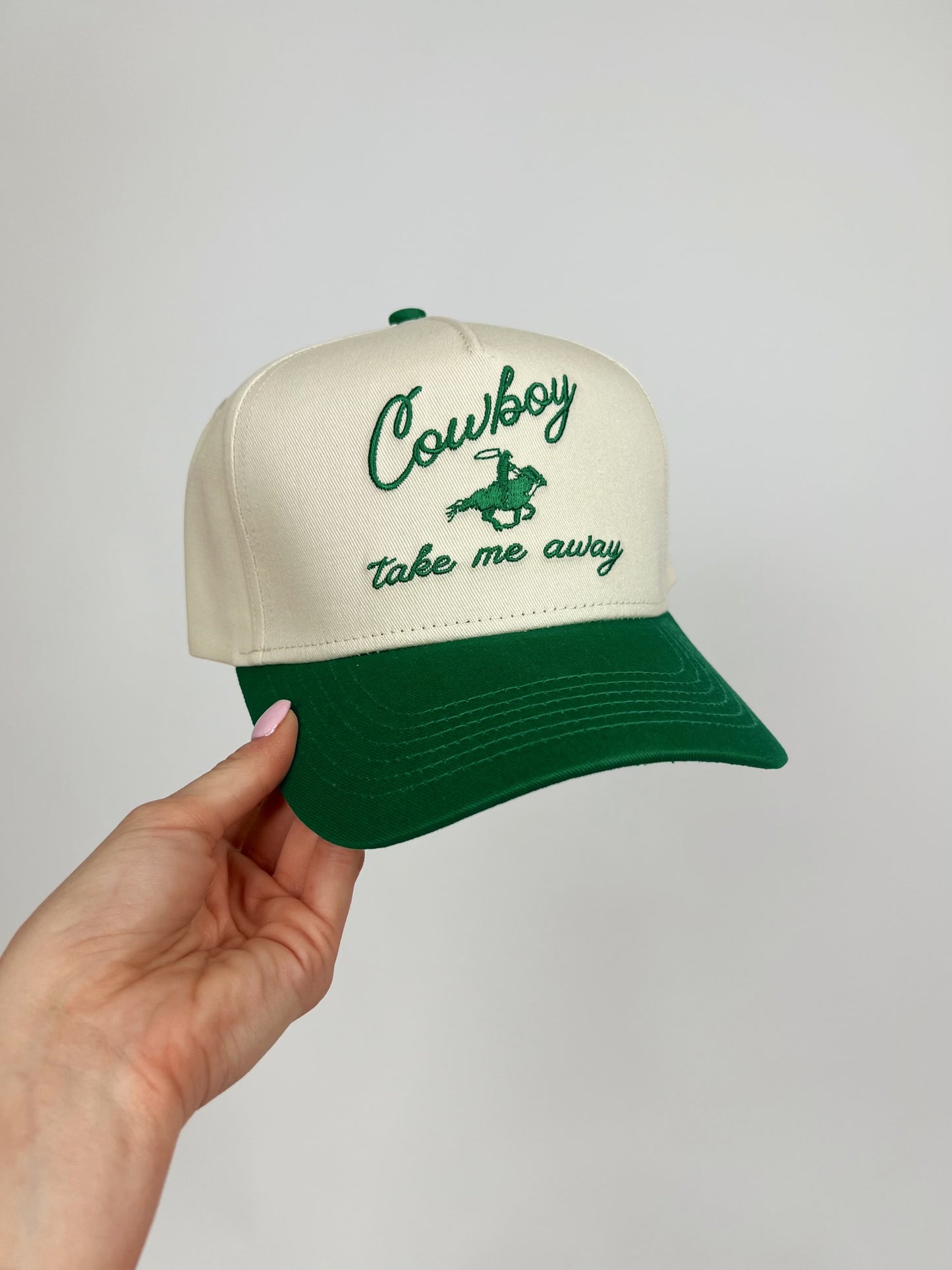 Cowboy Take Me Away Embroidered Hat