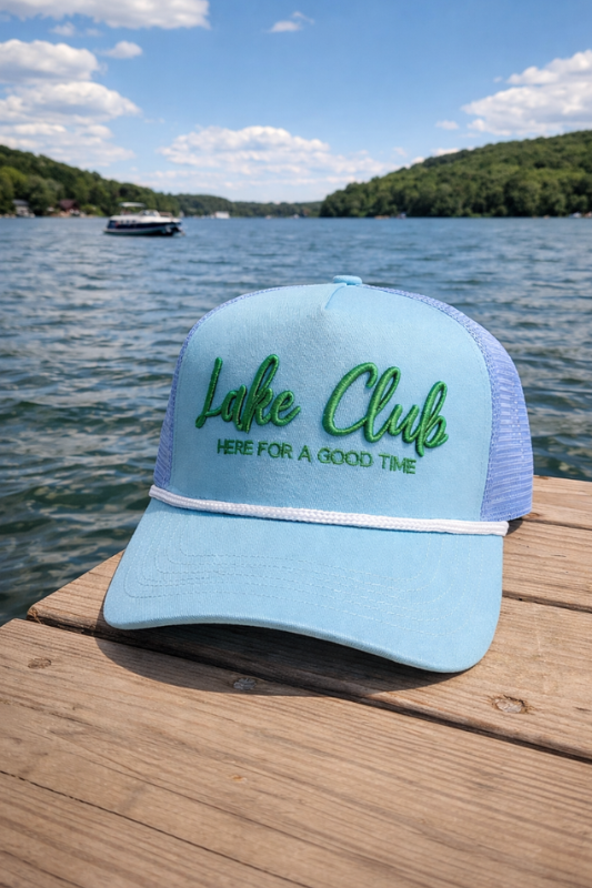 Lake Club - Here For A Good Time Vintage Trucker Hat