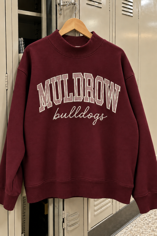 PREORDER: Muldrow Bulldogs Hometown Pride Mockneck