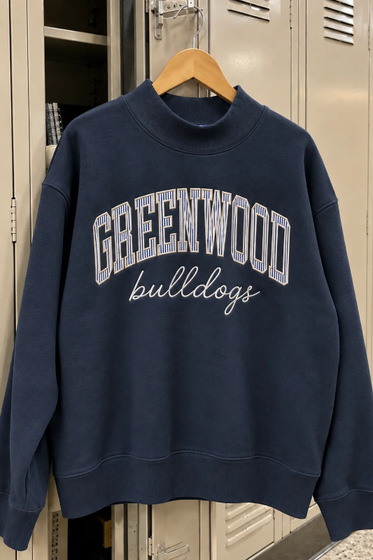PREORDER: Greenwood Bulldogs Hometown Pride Mockneck
