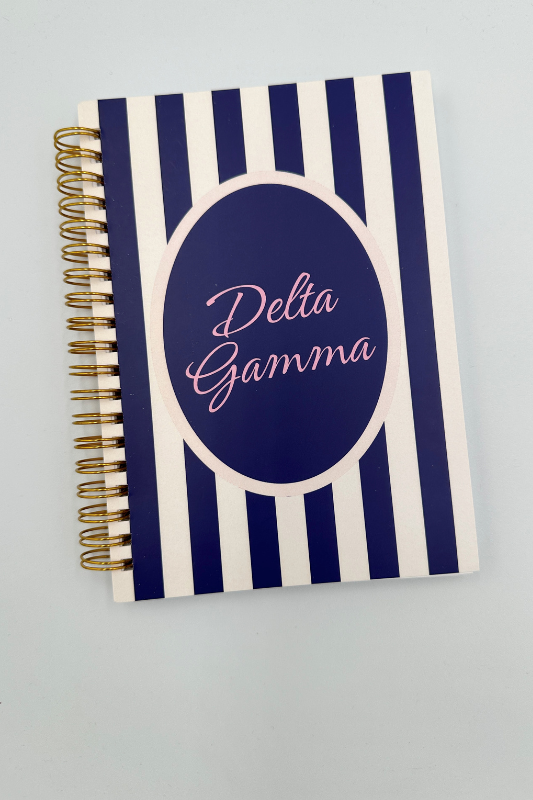 Sorority Striped Notebook