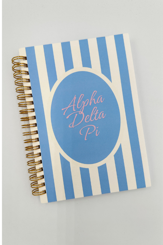 Sorority Striped Notebook