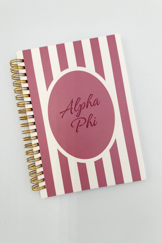 Sorority Striped Notebook