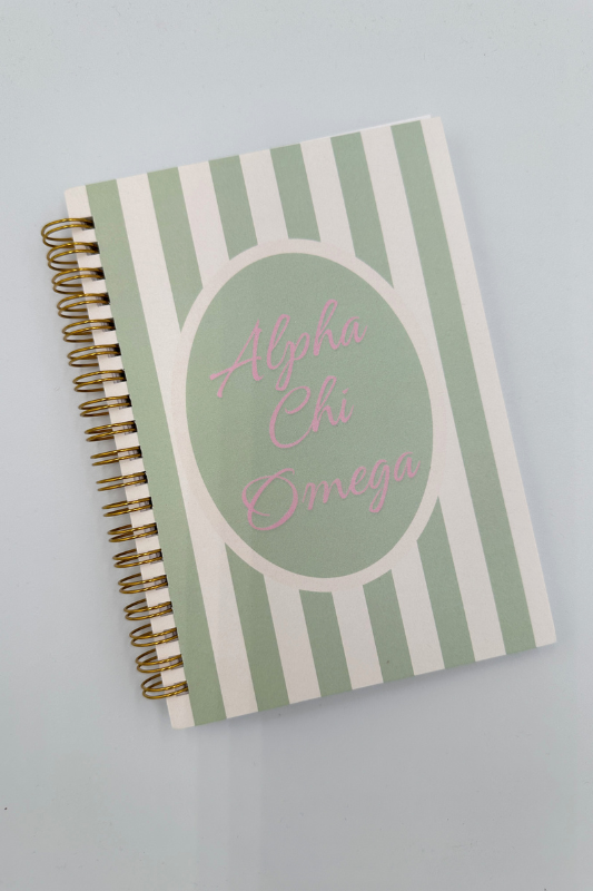 Sorority Striped Notebook
