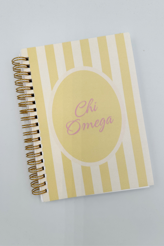 Sorority Striped Notebook