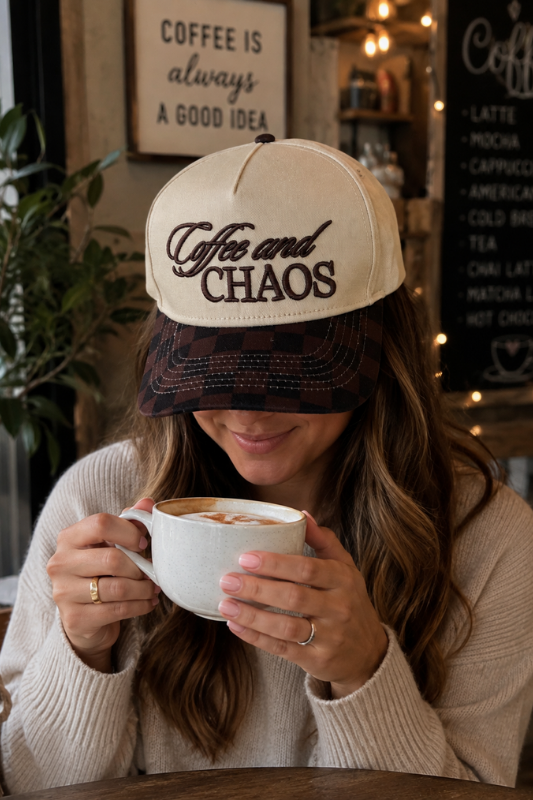 Coffee and Chaos Trucker Hat