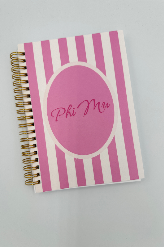Sorority Striped Notebook