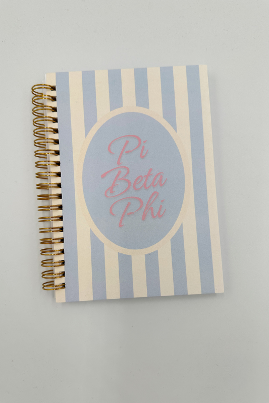 Sorority Striped Notebook
