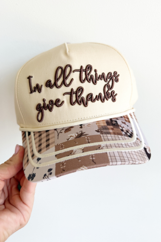 In All Things Give Thanks Trucker Hat
