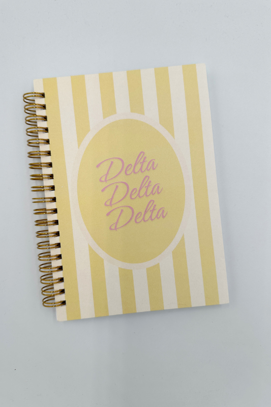 Sorority Striped Notebook