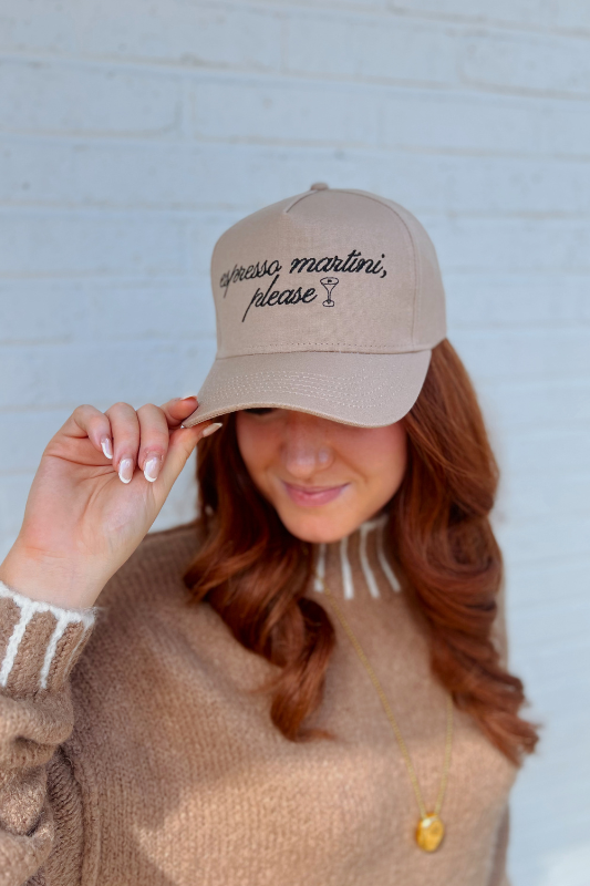 Espresso Martini Please Embroidered Hat