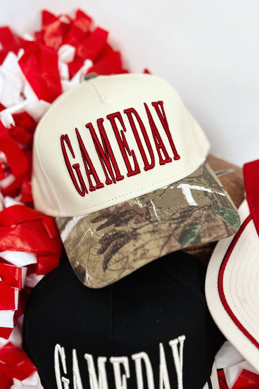 GAMEDAY Vintage Trucker Hat-Camo