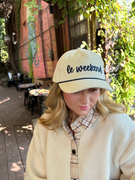 Le Weekend Corduroy Trucker Hat