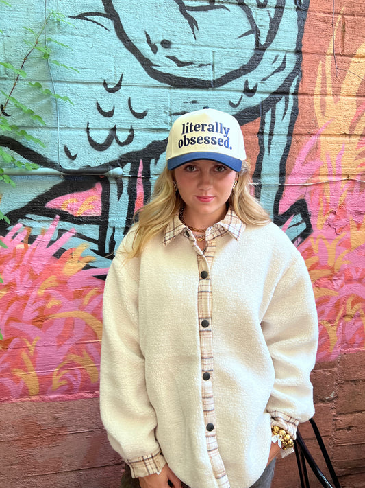 Literally Obsessed Vintage Trucker Hat