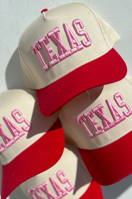 TEXAS Shade Of Pink Vintage Trucker Hat