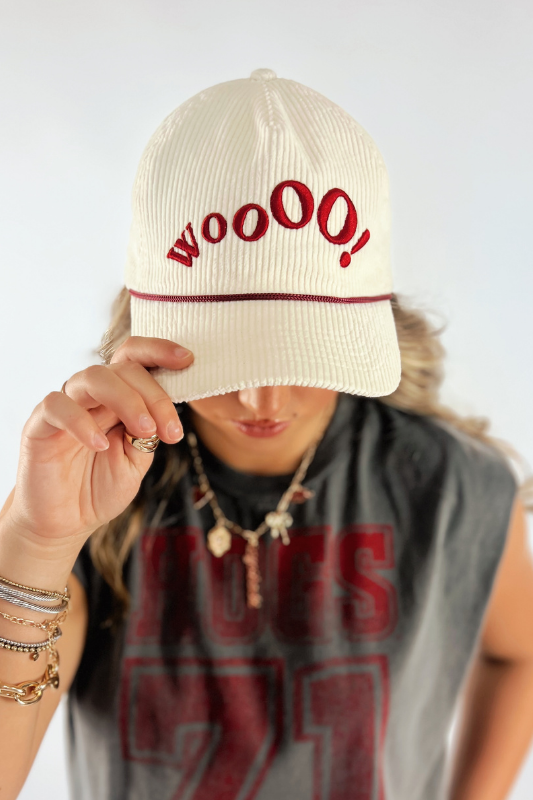 Woooo! Corduroy Vintage Trucker Hat